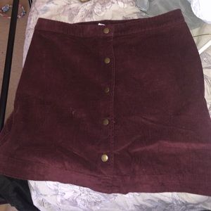 Old Navy Corduroy Front Button Skirt